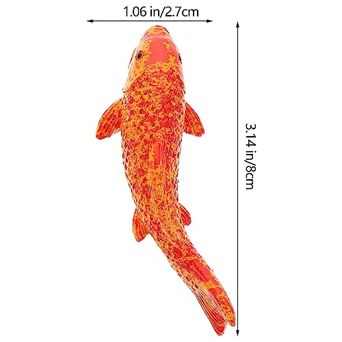 BESPORTBLE Artificial Goldfish Floating Fish Decoration Terrarium Landscaping Goldfish Craft Floating Goldfish Model 5pcs - Image 2