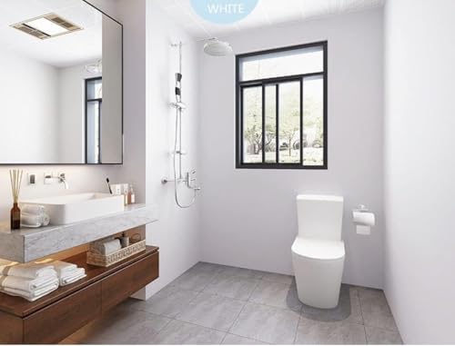 Image of DEEMUS White Matte Peel & Stick Self Adhesive Waterproof Sticker for Living Room, Bedroom Office,Almirah, Floor, Tabletop, Wall, Fridge,& Renovation Projects (2 x 25 Feet)