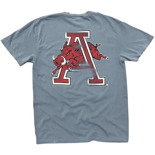 Houndstooth Clothing Co. Arkansas Razorback Charger Tee Officially Licensed NCAA Soft Cotton Unisex Classic Fit Mens and Womens SM-2XL