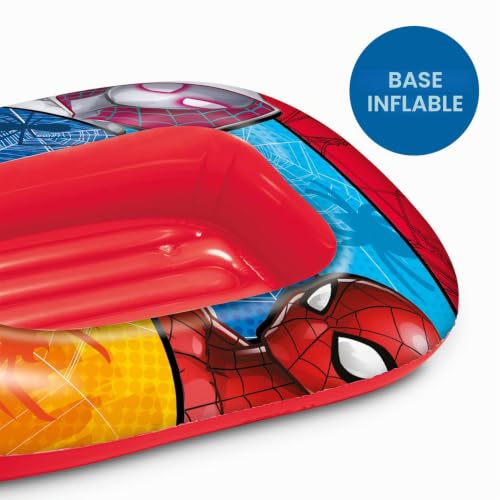 Miniatura 6 de Mondo Toys - SPIDERMAN Boat INFLATED BASE- Barca hinchable para bebé – Flotante 112 cm Ideal para niño/niña - 16930