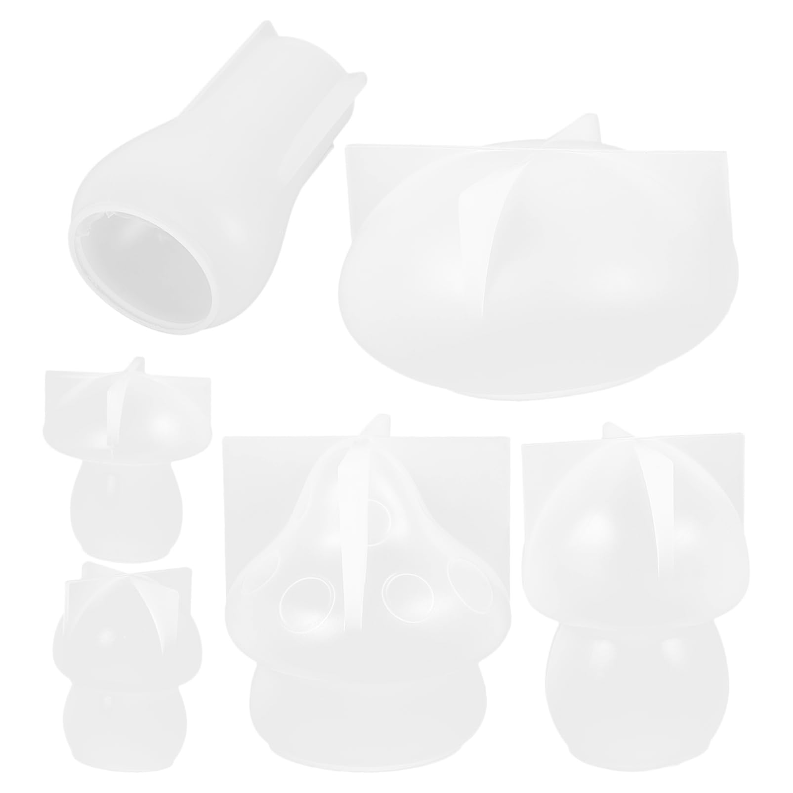 6 Pezzi, Stampo in Silicone a Forma di Fungo, Antiaderente, Riutilizzabile, per Creazioni Fai da Te e Decorazioni Artigianali