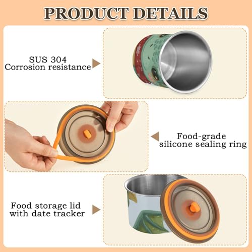 Contenedor hermético OTVEE acero 500ml para café miniatura 5
