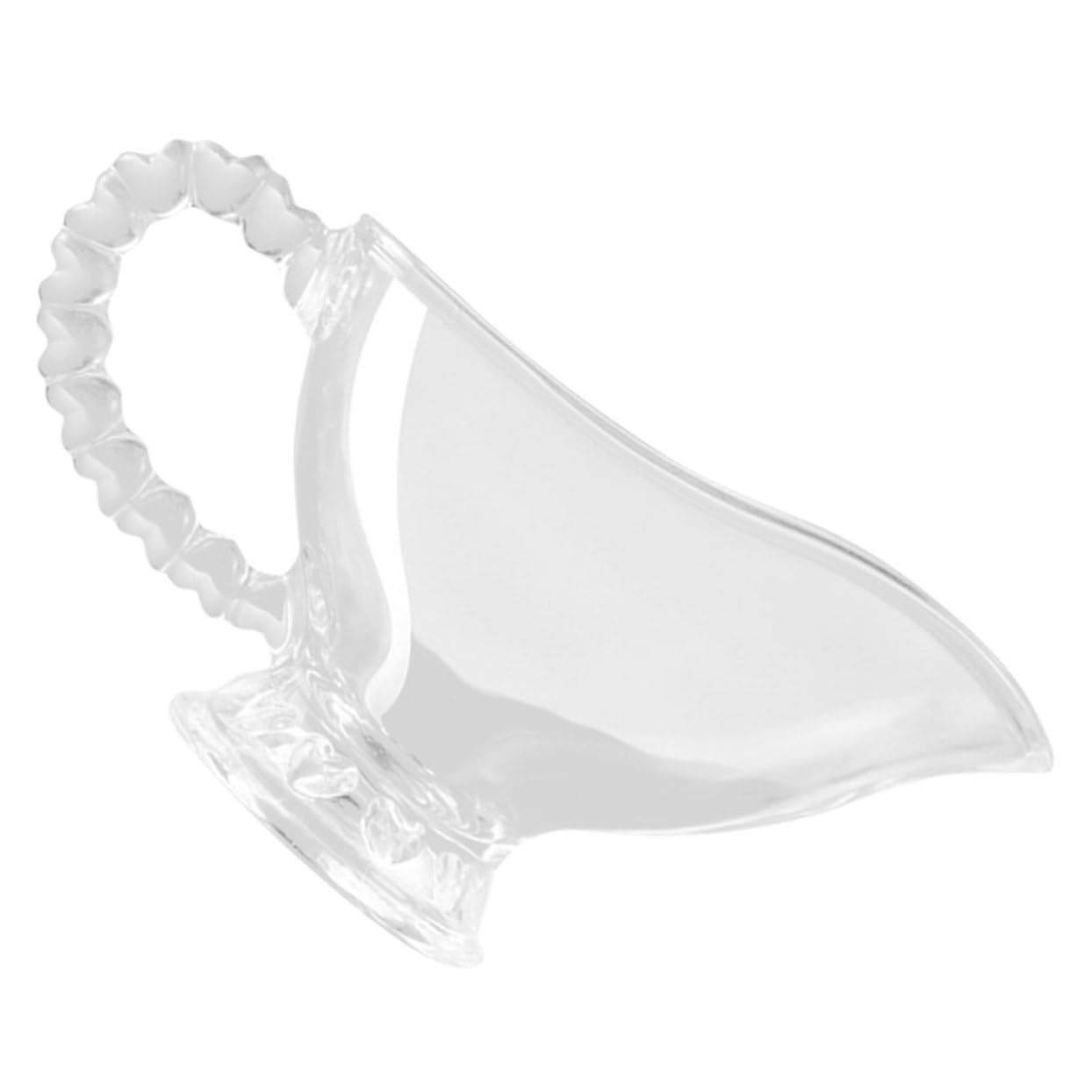 MUCKLILY Gravy Boat with Handle Clear Glass Sauce Jug Condiment Bowl for Sauces Dressings Milk for Home Cafe Catering and Special Occasions