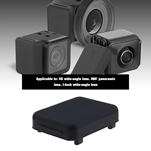 Be In Your Mind 2PCS Silicone Lens Cover Compatible with Insta360 ONE R/RS Camera Lens Dustproof Protective Case Cap Camera Accessories Black - Image 3