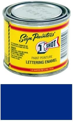 Reflex Blue Pinstriping Lettering Enamel Paint, 1/4 Pint