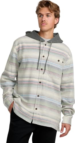 Chemise en flanelle homme Billabong surchemise à carreaux chaude avec capuche