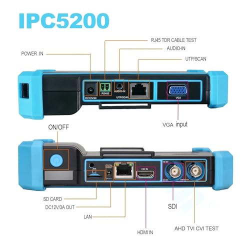 CCTV Tester IPC5200 Full HD con soporte para cámaras analógicas e IP 6