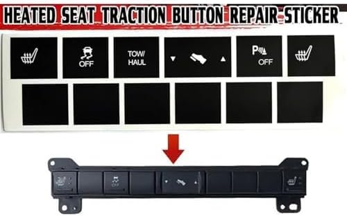 Car Air Conditioning Dash Button Sticker for Jeep Cherokee Commander 2005 2006 2007 2008 2009,Radio Dash Buttons Decal Replacement Stickers Auto Interior Accessories