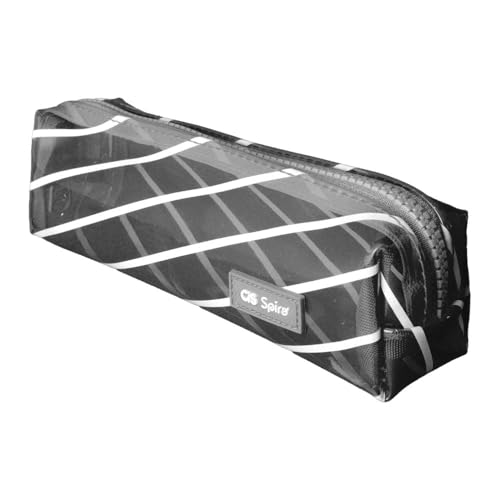 Estojo Escolar CIS Spiro, Cinza Escuro, 1 unidade