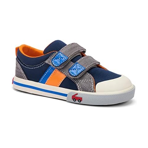 See Kai Run - Russell Sneaker for Toddlers, Navy/Gray Denim, Toddler 7 Cover