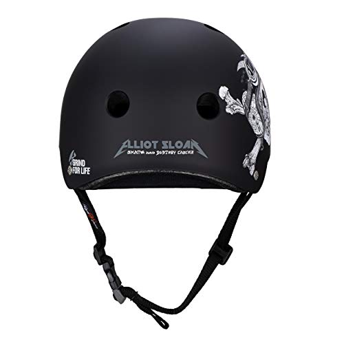 Image of Triple Eight The Certified Sweatsaver Helmet for Skateboarding, BMX, and Roller Skating, Elliot Sloan Signature Edition, Small /Medium