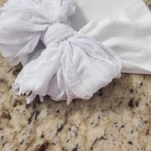 Baby Headband, 5'', Big Bow Headband, White Headband, Baby Girl Headwrap, Baby Head Wraps, Newborn Bow Headband, Bow Toddler Headbands, Baby Girl Headbands2