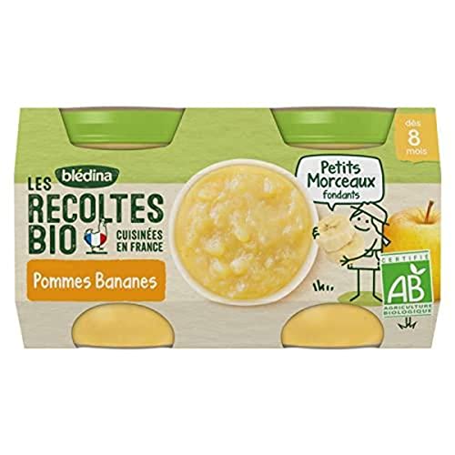Les récoltes bio pommes bananes petits morceaux fondants 2 x - vue 2