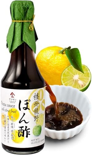 chaganju Ponzu Soy Sauce made in Japan, Natural Brewing, No Additives, Distinctive Aroma of 4 kinds of Japanese Native Citrus 300ml