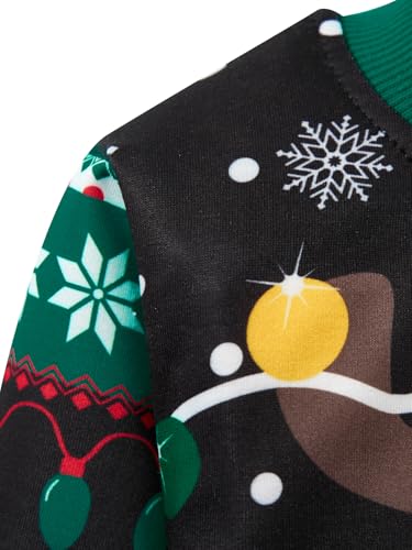 Image of Akyzic Boys Sweatshirts Cotton Long Sleeve Crewneck Pullover Toddler Kids Winter Warm Shirt Sweater Tops 3t-8t