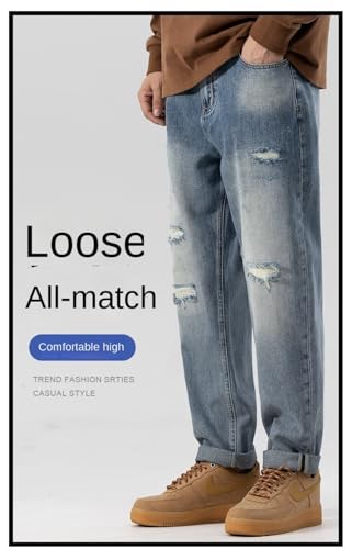 Jeans Pants Trousers Denim Spring and Autumn Men's Loose Non Elastic Cone Classic2