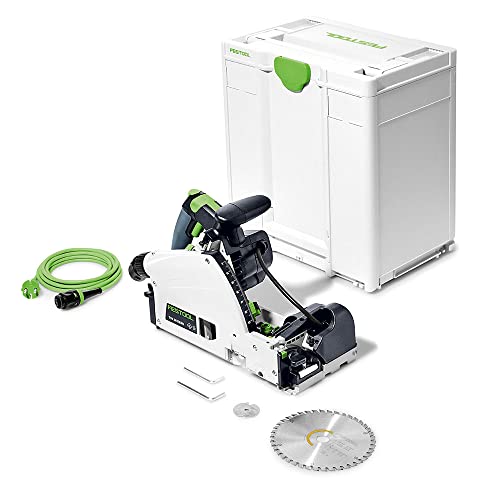 Festool Vorritzer-Tauchsäge TSV 60 KEBQ-Plus (mit Kreissägeblatt, Sichtfenster, Innensechskantschlüssel, Vorritz-Sägeblatt), im Systainer