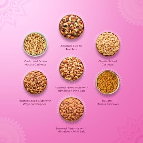 Image of Paper Boat Diwali Dry Fruits Gift Box, 860g - Diwali Gift Hamper | Festive Dry Fruit Gift | Assorted Mixed Nuts, Dry Fruits & Trail Mix | Cashew, Almonds, Berries and Mixed Nuts