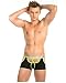 Barsty Men's Sexy Underwear Thong G-string Elastic Smooth Bikini Airplane Underwear  YellowL/US M