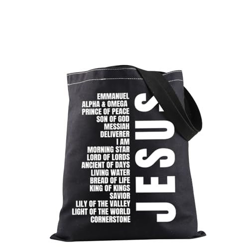 Sac fourre-tout Noms de Jésus en tissu résistant pour l'église