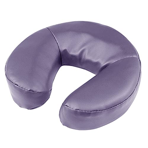 Kalolary Massage Face Cradle Cushion for Massage Tables, Universal Crescent Headrest Face Rest Neck Head Cushion Pillow for Massage Chairs Spa bed(Purple)