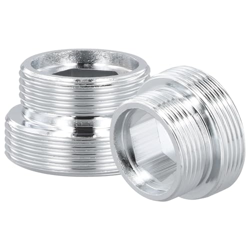 Cozlly 2 Stück Wasserhahn Adapter, Wasserhahn Außengewinde Adapter, Wasserhahn Steckverbinder für Küche Waschbecken (M18 - M22)