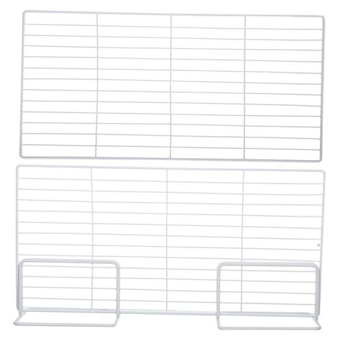 Cabilock Rejilla del Compartimento Frigorífico Divisor Ajustable De Alambre para Congelador Organizador De Estantes Metálico para Almacenamiento De Alimentos y Helados Refrigerador