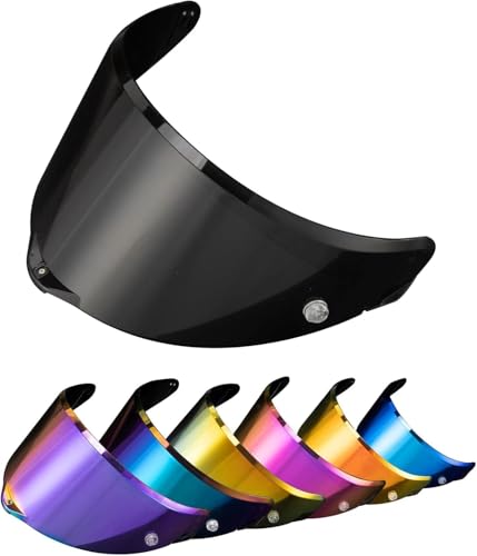 PSLER Helmet Visor for AGV Pista GP RR Pista GPR CORSA-R RACE 3 RACE 2,Tinted Visor Motorbike Helmet Face Shield Accessories(Deep Black)