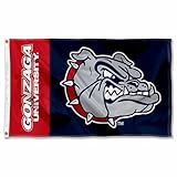 College Flags & Banners Co. Gonzaga Bulldogs Bulldog Logo Large Grommet Banner Flag