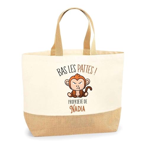 Idée cadeau Fête des mères originale avec ce sac en jute Nadia