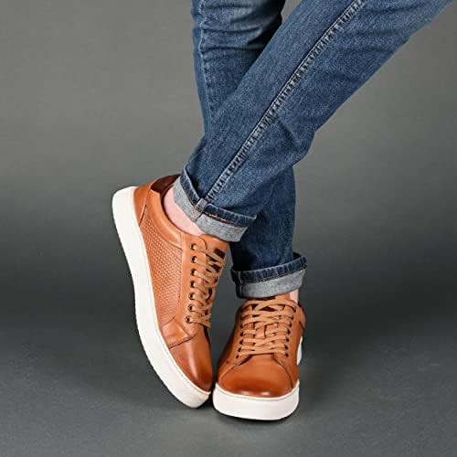 Thomas & Vine Mens Canton Tru Comfort Foam Lace-up Round Toe Sneaker Cognac 11 Medium Mens US | Image 5