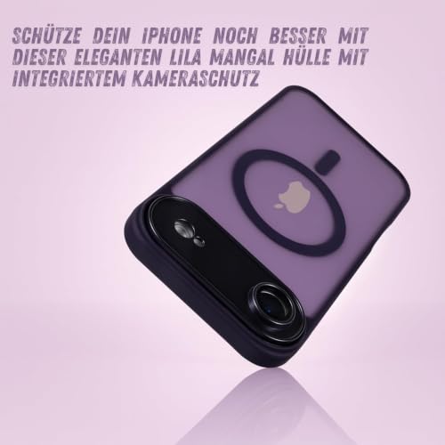 Image of Elzzi Magnetic Magsafe for iPhone 17 Air Case, Upgraded [Full Camera Protection] [Compatible with Magsafe] [Translucent Matte] Shockproof Protective Phone Case for Men & Women, SQ Deep