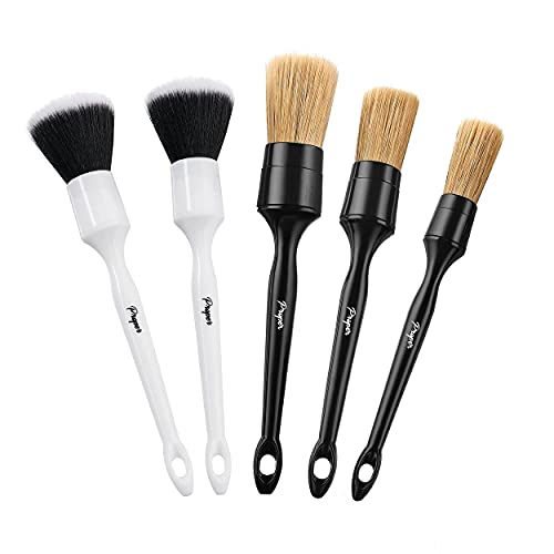5-Pack-Detailing-Brush-Set-Bundle-3-Natural-Boars-Hair-Brushes-2-Ultra-Soft-Brushes 5 Pack Detailing Brush Set Bundle (3 Natural Boars Hair Brushes + 2 Ultra Soft Brushes) - Image 1