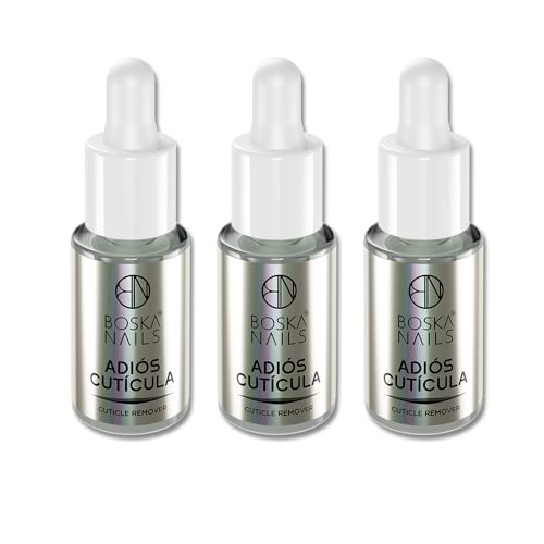 Boska Nails Removedor de cutículas Adiós Cutícula 5 ml – 3 unidades Removedor suave de cutículas para uñas hermosas y cuidadas con práctica pipeta
