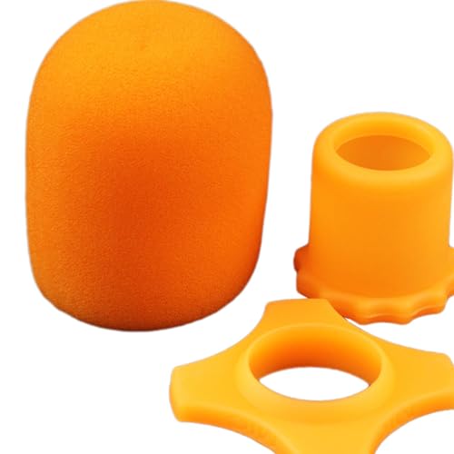 Kit microphone orange idéal pour le studio à la maison et le télétravail