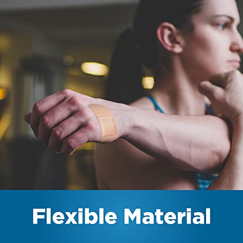 image for Amazon Basic Care Flexible Fabric Adhesive Bandages, First Aid and Wou