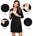 SWOMOG Women's Maternity Nursing Robe Pregnancy Breastfeeding Bathrobes 3 in 1 Labor Delivery Nightgowns