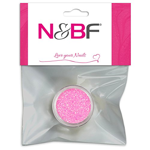 N&BF Nailart Neon Glitterpuder | Rose (Rosaner Glitter) | Nailart Glitter für unvergessliche Looks | Glitter Puder für…