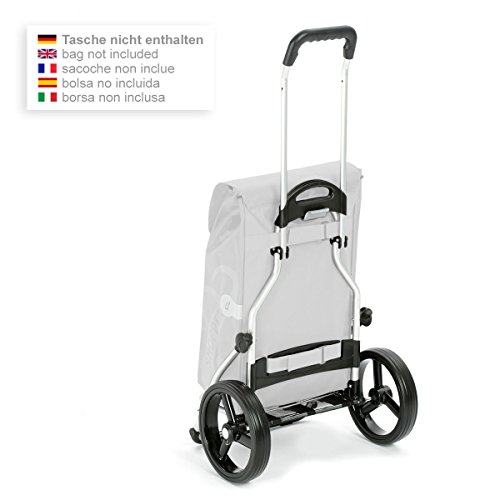 Andersen Shopper Royal mit 3-Speichenrad Alu klappbar mit 3-Speichen Rad Ø 25 cm und 41 Liter Tasche Kira mit Kühlfach grau – Bild 6