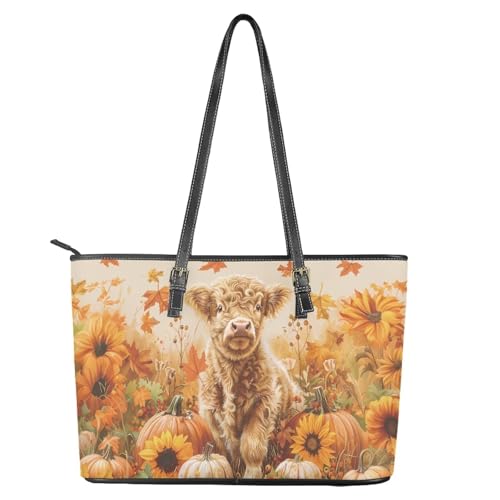 Fall Shoulder Bag for Women Medium Size Leather Tote Bag with Zipper for Women Work Waterproof Handbag for Shopping4