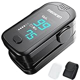 メディケン(MEDIKEN)【理学療法士監修・指定管理医療機器認証】パルスオキシメーター パルスオキシメータ 酸素濃度計 心拍計 spo2/脈拍測定器 家庭用 旅行、在宅、登山用、 LEDディスプレイ 見やすい 高精度 コンパクト 簡単操作・携帯便利 (ブラック)