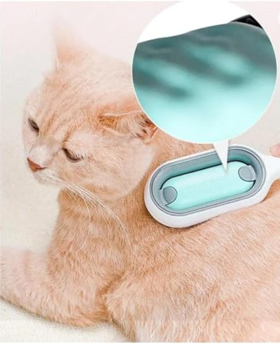 Escova Removedor de Pelos 4 em 1 para Pets- Rasqueadeira, Banho a Seco, Massageador para Cachorros e
