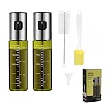 Gyinere 2 Pcs Oil Sprayer For Cooking,Olive Oil Sprayer,Light-Proof 100ml Food Oil Dispenser For Kitchen,For Kitchen Gadgets, Air Fryer,Salad, Frying,Bbq