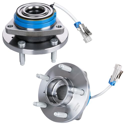 Front Wheel Bearing and Hub Assembly 513121 x2 Replacement for 00-11 Chevy Impala, 00-07 Carlo, 97-08 Pontiac Grand Prix, 06-09 DTS, 05-09 Buick Lacrosse, 12429204, 19235760 by Betthand - Used condition - US$56.43