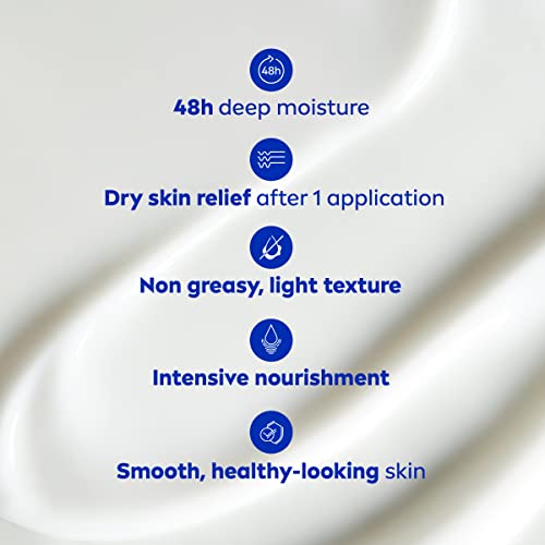NIVEA Cocoa Butter Body Lotion | 48H Deep Moisturie |Daily Moisturizer | Light, Non-greasy | with Cocoa Butter & Vitamin E | For Dry to very dry Skin | 625mL Pump Bottle - Image 7