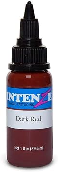 Intenze Tattoo Ink - Dark Red - 1/2oz Bottle
