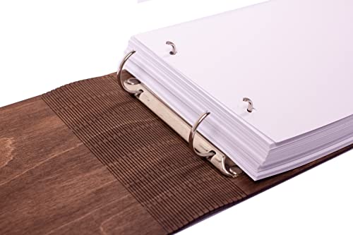 Personalized Wedding Guest Book From Weddingbyeli. In Rustic Style - Wood And Paper. Rustic Guest Book. Fall Guest Book For Wedding. Custom Wedding Guest Book. Big Book For Wedding Party. #TOP2