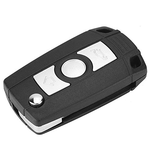 Key Fob Case, with Uncut Blade Folding Flip Key Fob Case 3 Button Key Shell Cover