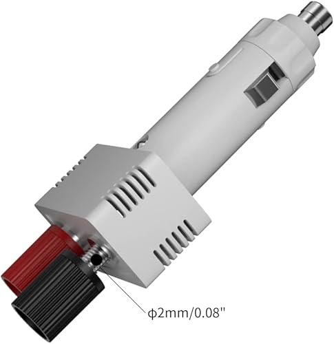 Miniatura 7 de Enchufe para encendedor de cigarrillos de 12 V a hembra Adaptador de cable de alimentación Kit de cable de extensión Pinzas de cocodrilo en forma de