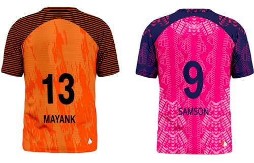 Image of Sports India IPL Cricket Team T Shirt Jersey Combo for (Kid's, Boy's & Mens) L744